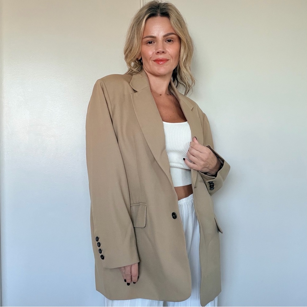 Almina Concept Oversized Double Button Blazer - Picture 5 of 16